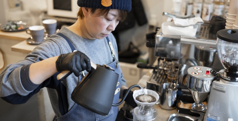 「飲みやすいけど、コクがある。どこか懐かしい味の珈琲を提供したい」と塚本さん。